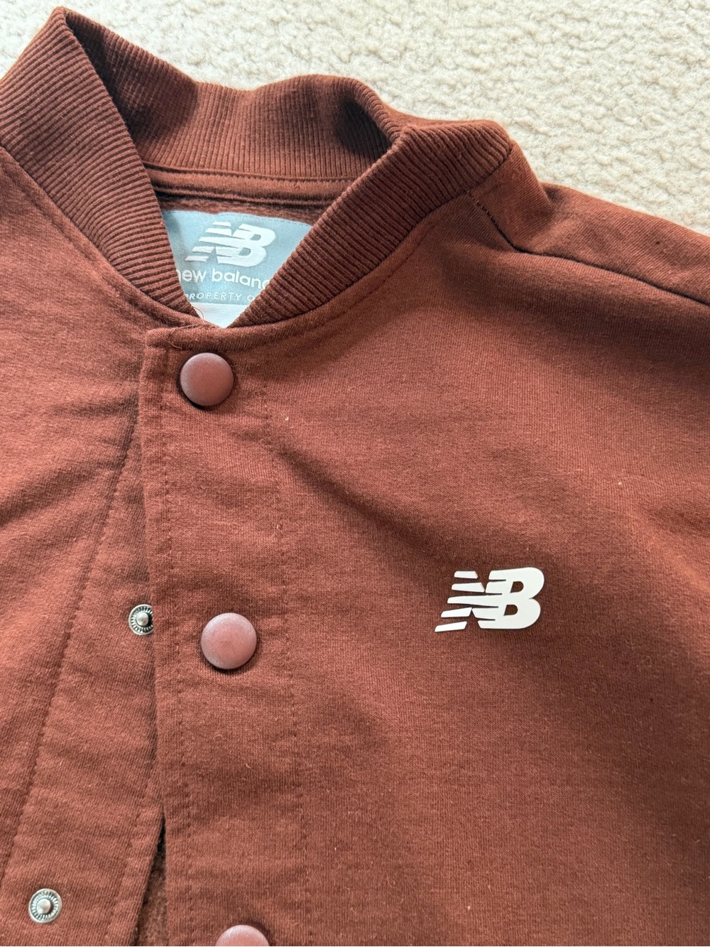 New Balance Varsity Jacket Letterman
Sweatshirt Athletic Bomber Youth M 10/12 - Picture 3 of 4